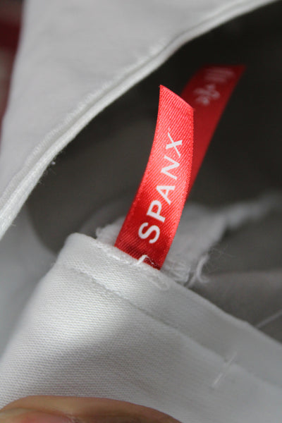 Spanx Womens Ankle Pants White Pull On Size S