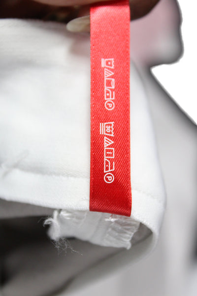 Spanx Womens Ankle Pants White Pull On Size S
