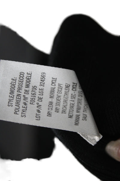 Theory Womens Straight Pencil Skirt Black Viscose Pull On Size PP