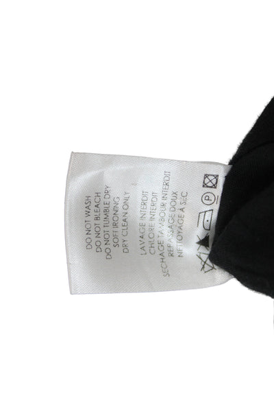 IRO Womens Mini Skirt Black Zip Acetate Size 38