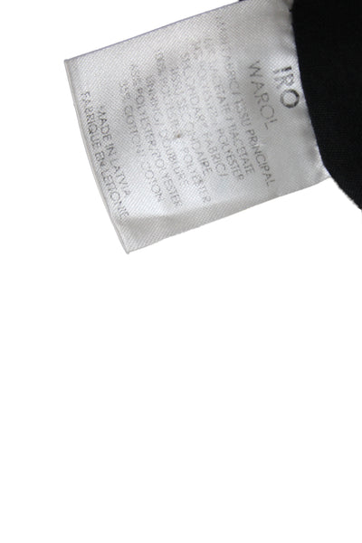 IRO Womens Mini Skirt Black Zip Acetate Size 38