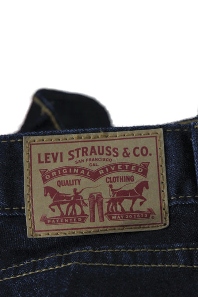 Levi Strauss & Co Mens Straight Blue Jeans Cotton Button Fly Size 31