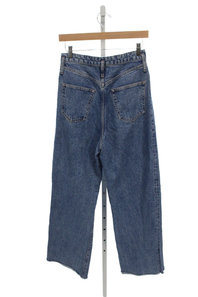 Zara Womens Mom Jeans Blue High Rise Lyocell Inseam 30 Size 4