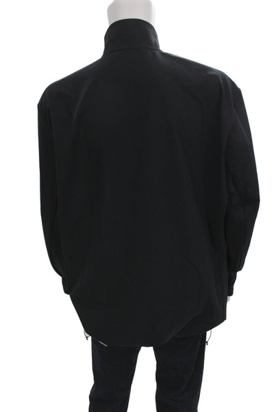 Adidas Mens Black Windbreaker Zip Size 2XL