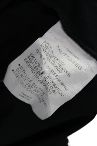 Under Armour Mens 1/2 Zipper Turtleneck Shirt Black Size Extra Extra Large