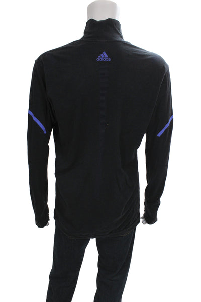 Adidas Mens Long Sleeves Turtleneck Shirt Black Size Extra Extra Large