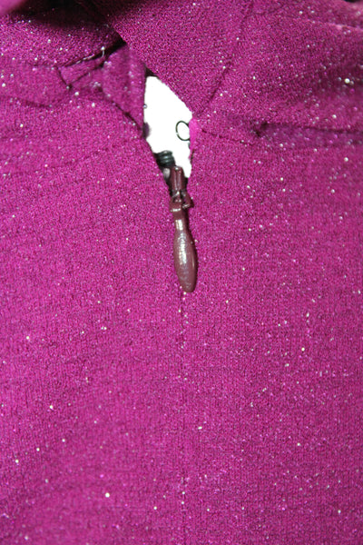 Badgley Mischka Women Bodycon Purple Halter Mini Dress Zip Size 1
