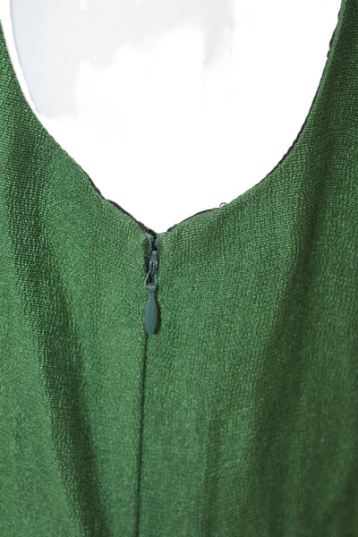 Mark & James by Badgley Mischka Women Shift Dress Green Linen Size 4