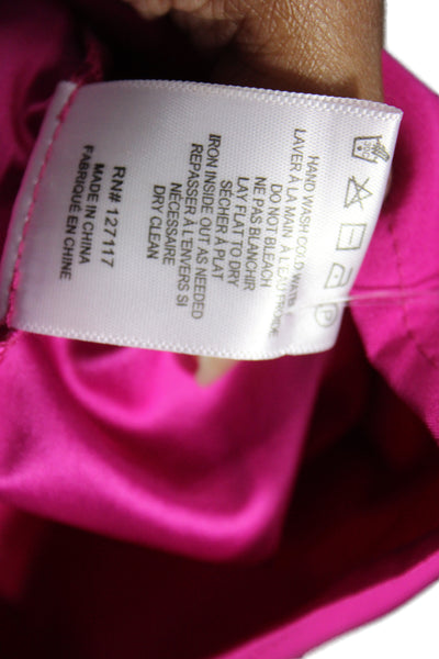 Belle Badgley Mischka Womens Pink Kaftan Dress Short Sleeve Size S