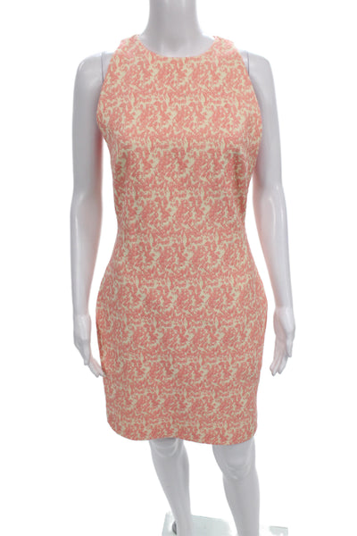 Belle Badgley Mischka Women Sheath Dress Pink Sleeveless Knee Length Size 4