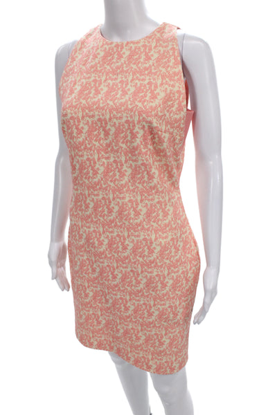 Belle Badgley Mischka Women Sheath Dress Pink Sleeveless Knee Length Size 4