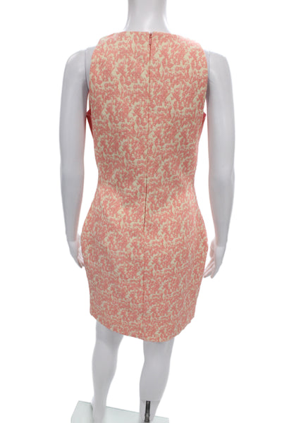 Belle Badgley Mischka Women Sheath Dress Pink Sleeveless Knee Length Size 4