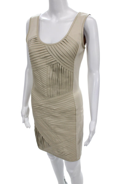 Mark & James by Badgley Mischka Women Bodycon Leather Cocktail Dress Size S