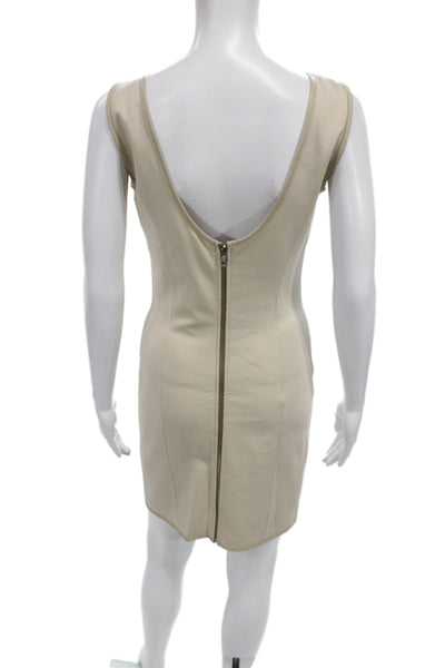 Mark & James by Badgley Mischka Women Bodycon Leather Cocktail Dress Size S