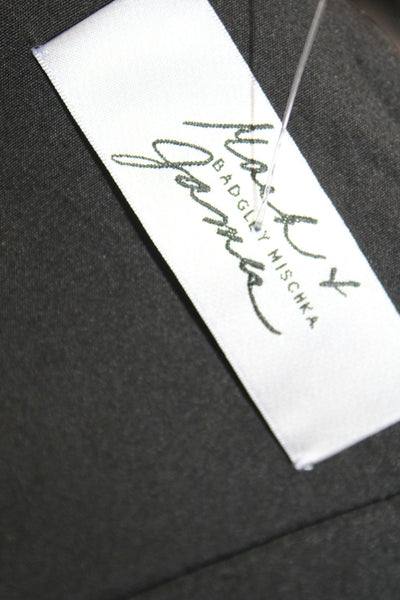 Mark & James by Badgley Mischka Womens Sheath Black One-Shoulder Knee Size 6