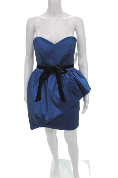 Mark & James by Badgley Mischka Womens Mini Dress Sweetheart Blue Size 6
