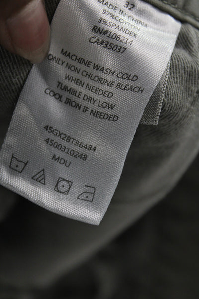 Joes Jeans Mens Chino Shorts Gray 97% Cotton Size 32
