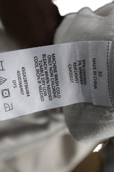 Joes Jeans Mens Chino Shorts Beige Button Closure 97% Cotton Size 32