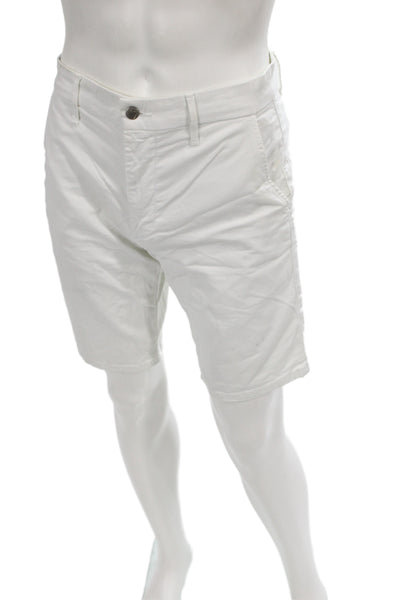 Joes Jeans Mens Chino Shorts White Cotton Size 32