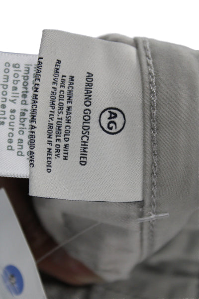 AG Adriano Goldschmied Mens Chino Shorts Gray Cotton Size 32