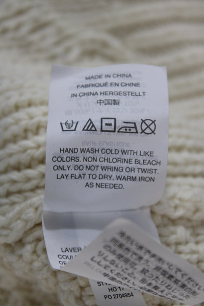 J Crew Womens Ivory Fair Isle Pullover Sweater Crewneck Long Sleeve Size XS