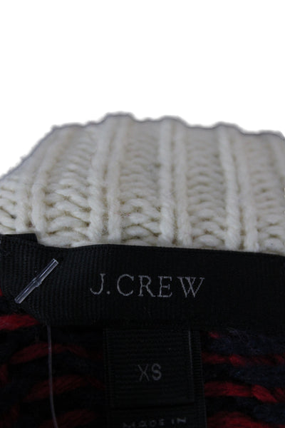 J Crew Womens Ivory Fair Isle Pullover Sweater Crewneck Long Sleeve Size XS
