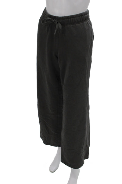 Marine Layer Women Sweatpants Black Drawstring 80% Cotton Inseam 30 Size S