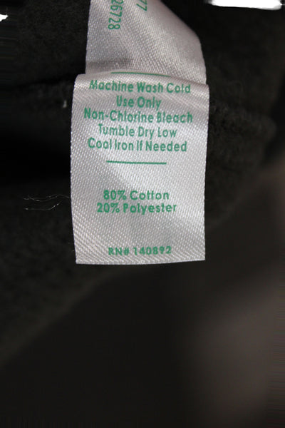 Marine Layer Women Sweatpants Black Drawstring 80% Cotton Inseam 30 Size S