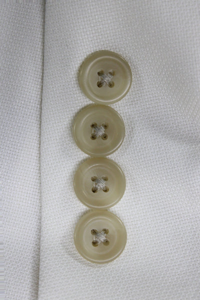 Lauren Ralph Lauren Mens Blazer Ivory Button Solid Size 40