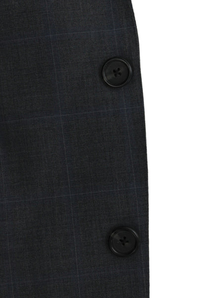 Hart Schaffner Marx Mens 2 Piece Plaid Gray Suit Jacket Size 42