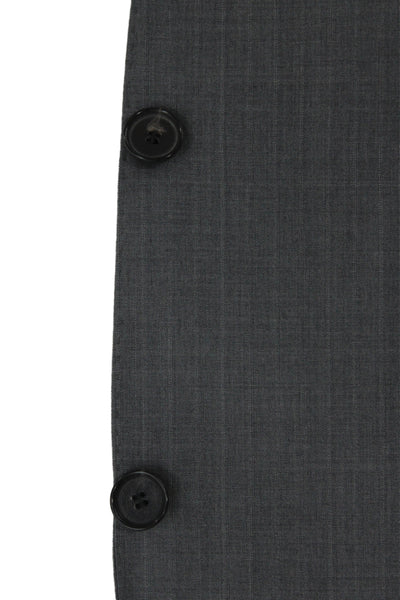 Boss Hugo Boss Mens Gray Striped Virgin Wool 2 Piece Suit Jacket Size 44