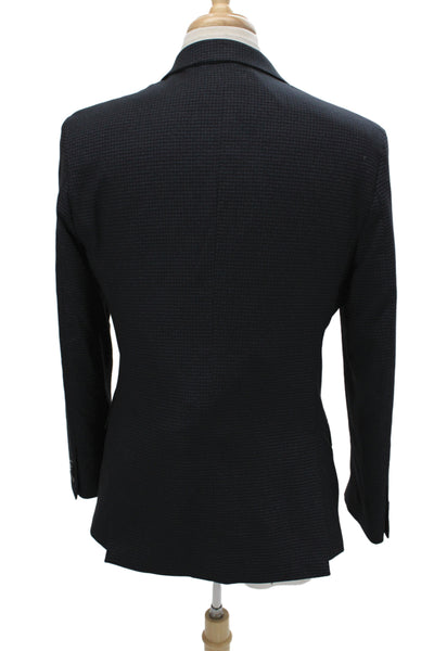Tailorbyrd Mens Blazer Black Check Button 75% Polyester Size 38