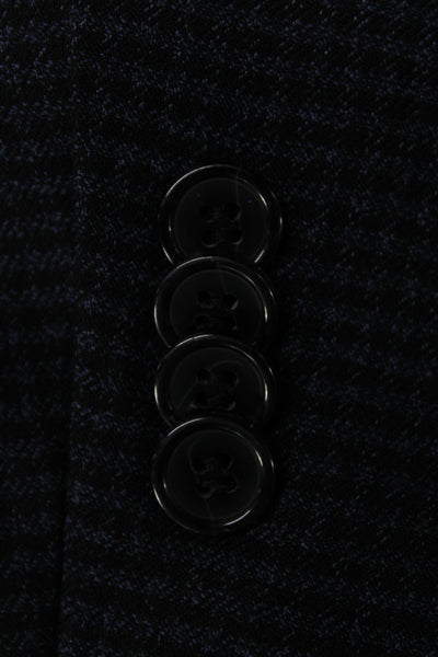 Tailorbyrd Mens Blazer Black Check Button 75% Polyester Size 38