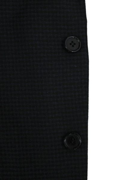 Tailorbyrd Mens Blazer Black Check Button 75% Polyester Size 38