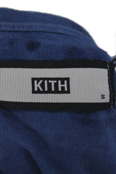 Kith Mens Tie Dye Blue Graphic Cotton Crew Neck Short Sleeve T-Shirt Size S