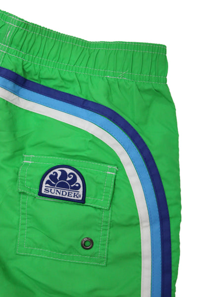 Sundek Childrens Boys Swim Shorts Green Blue Size 10