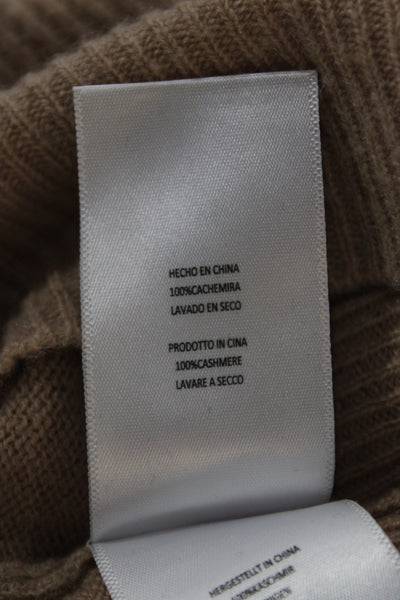 Equipment Femme Women Beige 100% Cashmere Crew Neck Pullover Long Sleeve Size S