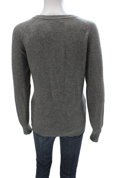 Equipment Femme Womens Cashmere Pullover Sweater Gray Crewneck Size L