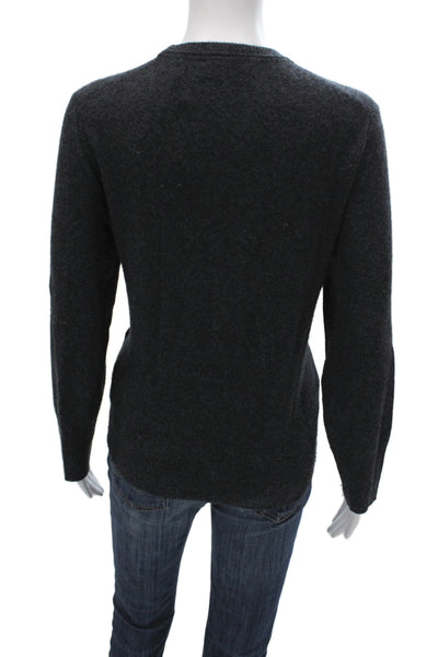 Equipment Femme Women 100% Cashmere Crewneck Sweater Gray Size S