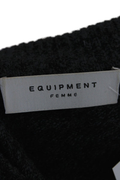 Equipment Femme Women 100% Cashmere Crewneck Sweater Gray Size S