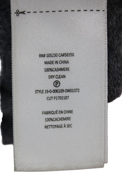 Equipment Femme Women Cashmere V-Neck Pullover Sweater Gray Long Sleeve Size XS