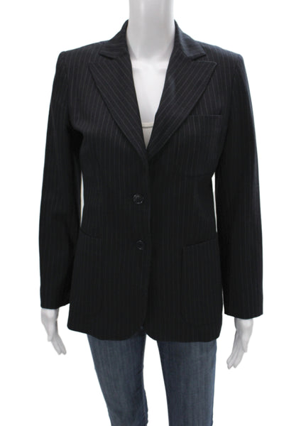 Paul & Joe Womens Polyester Blend Striped Blazer Black Size 38