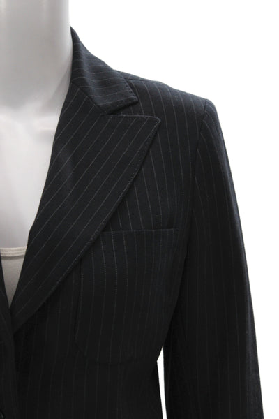 Paul & Joe Womens Polyester Blend Striped Blazer Black Size 38