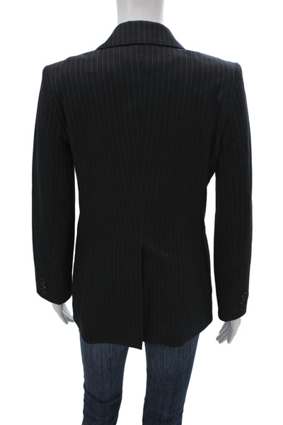 Paul & Joe Womens Polyester Blend Striped Blazer Black Size 38