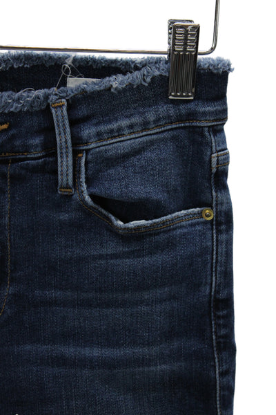 Frame Denim Women Ankle Mid Rise Blue Jeans 28 Inseam Size 26