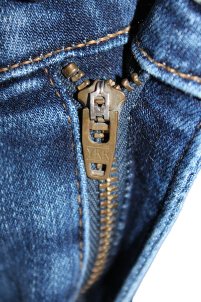 Frame Denim Women Ankle Mid Rise Blue Jeans 28 Inseam Size 26