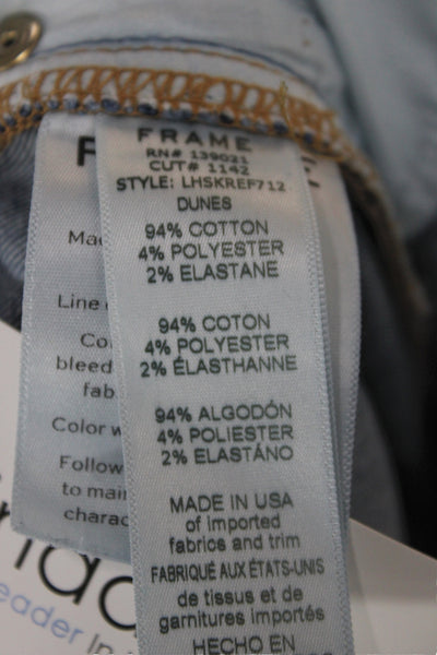 Frame Denim Women Ankle Mid Rise Blue Jeans 28 Inseam Size 26