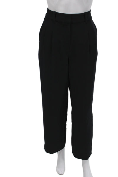 Wilfred Women Dress Pants Black Polyester Button Closure Size 0