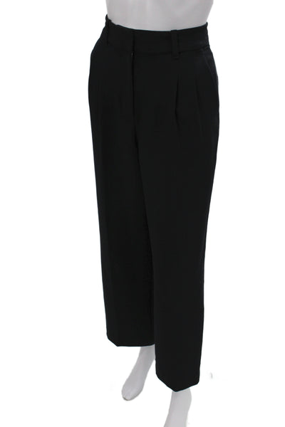 Wilfred Women Dress Pants Black Polyester Button Closure Size 0