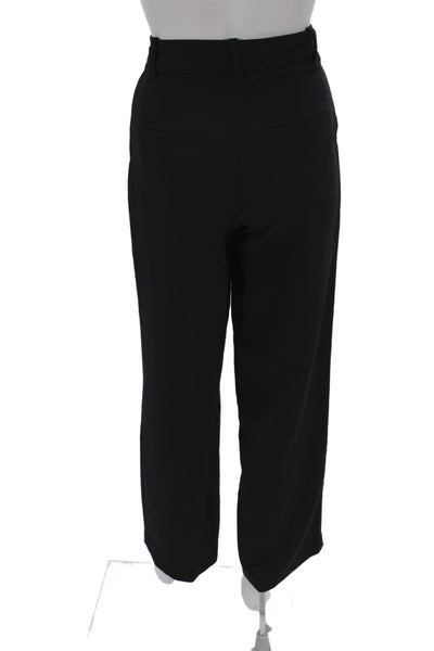 Wilfred Women Dress Pants Black Polyester Button Closure Size 0